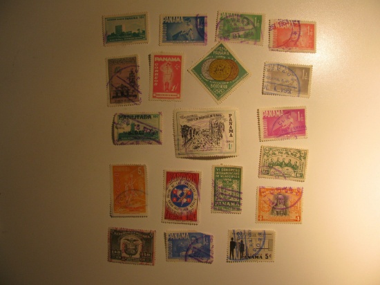 Vintage stamp set: Panama