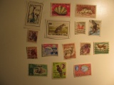 Vintage stamp set: Somalia, S. Africa, Sierra Leone, Seychelles& St. Helena