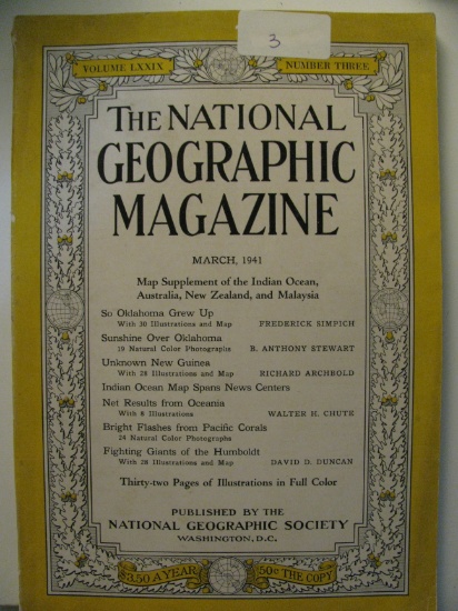 The National Geographic Magazine: March, 1941