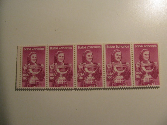 5 Vintage Unused Mint U.S. Stamps