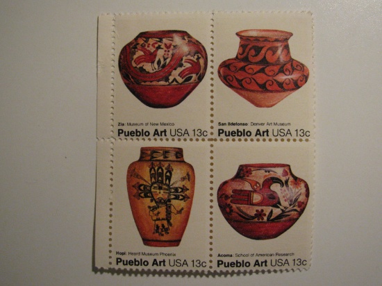 4 Vintage Unused Mint U.S. Stamps