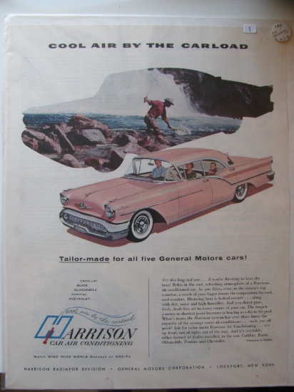 Vintage Newspaper Ad: Harrison Car Air Condition