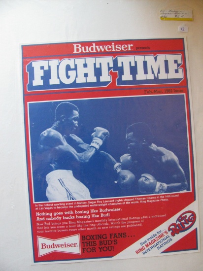 Vintage Ad: Budweiser Hearns-Leonard fight Feb. Mar. 1982 Issue