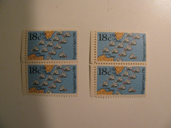 4 Vintage Unused Mint U.S. Stamps