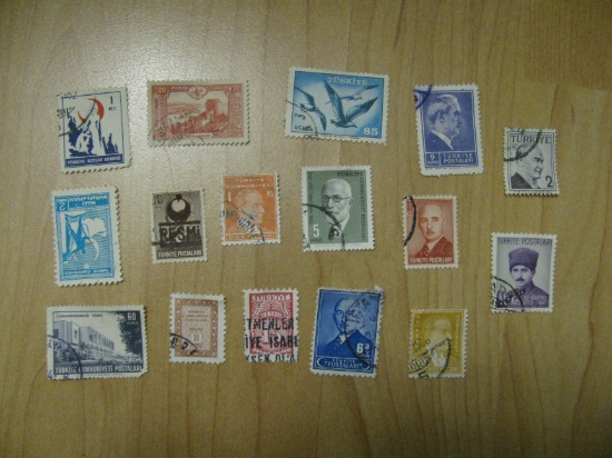 Vintage stamp set: Turkey