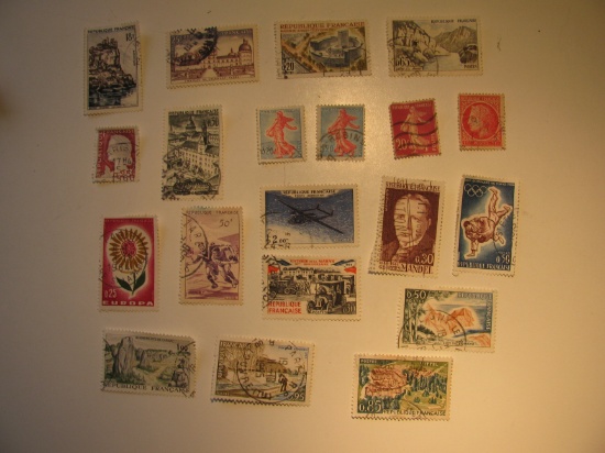 Vintage stamp set: France