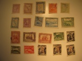 Vintage stamp set: Praguay & Peru