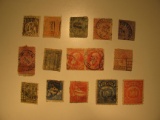 Vintage stamp set: Belgium, Bahamas, Algeria & bolivia