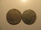 Foreign Coins: 2007 Belize 25 Cents & 2007 Colombia 200 Pesos