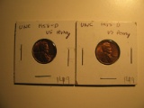 US Coins: 2x1958-D peenies
