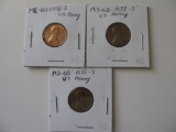 US Coins:  3x 1972-S pennies