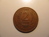 Foreign Coins: 1962 British Eastern Caribean 2 cents
