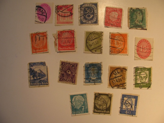Vintage stamp set of: Germany