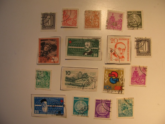 Vintage stamp set of: East Germany