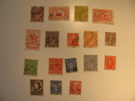 Vintage stamp set of: Australia