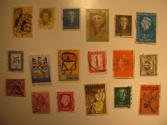 Vintage stamp set of: Netherlands