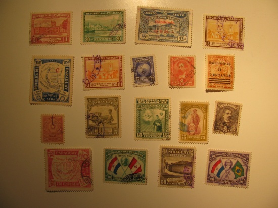 Vintage stamp set of: Paraguay