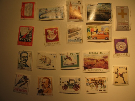 Vintage stamp set of: Poland