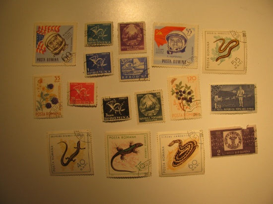 Vintage stamp set of: Romania