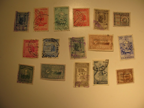 Vintage stamp set of: Venezuela