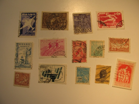 Vintage stamp set of: Brazil