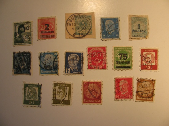 Vintage stamps set of: Germany