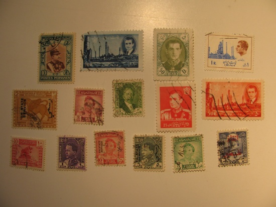 Vintage stamps set of: Iran & Iraq