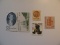 5 Vintage Unused Mint U.S. Stamps