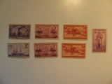 7 Vintage Unused Mint U.S. Stamps