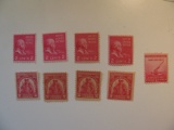 9 Vintage Unused Mint U.S. Stamps