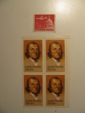 5 Vintage Unused Mint U.S. Stamps