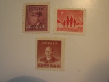 3 Vintage Unused Canada & ChinaStamps
