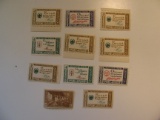 11 Vintage Unused Mint U.S. Stamps
