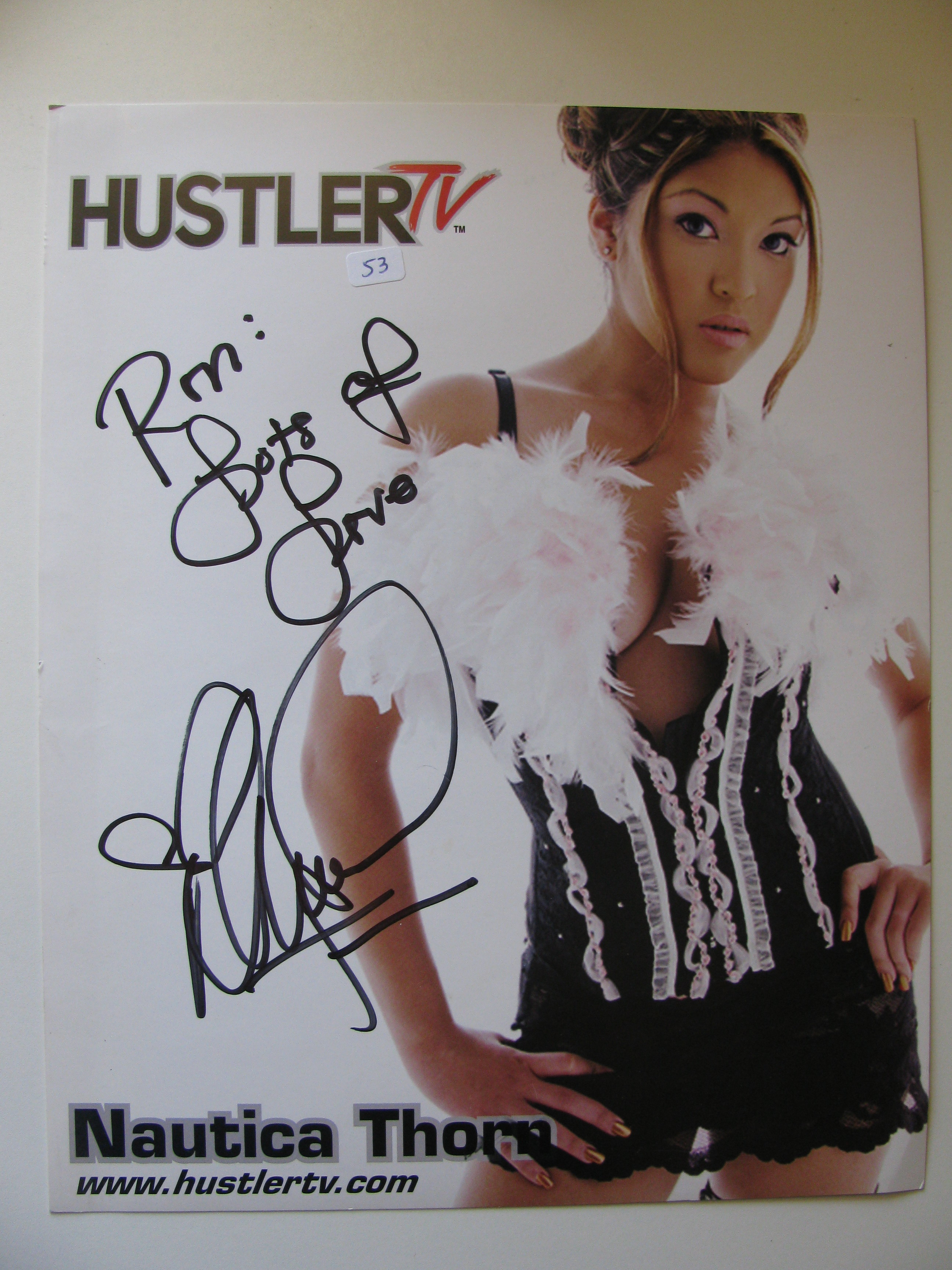 Hustler TV Nautica Thorn signed Photo | Proxibid