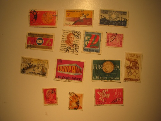 Vintage stamps set of: Italy