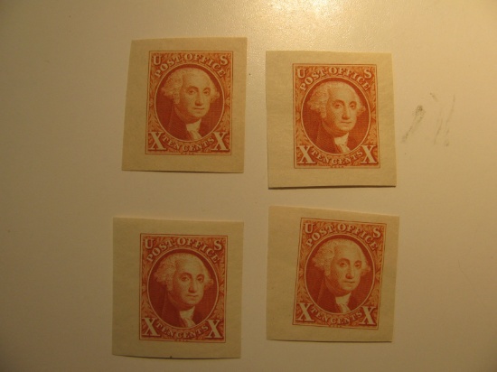 4 Vintage Unused Mint U.S. Stamps