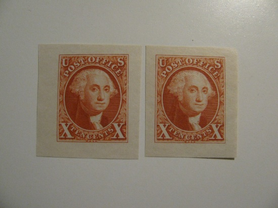 2 Vintage Unused Mint U.S. Stamps