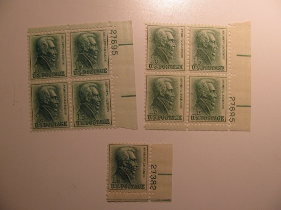 9 Vintage Unused Mint U.S. Stamps