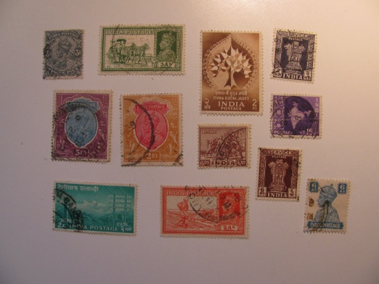 Vintage stamps set of:  India