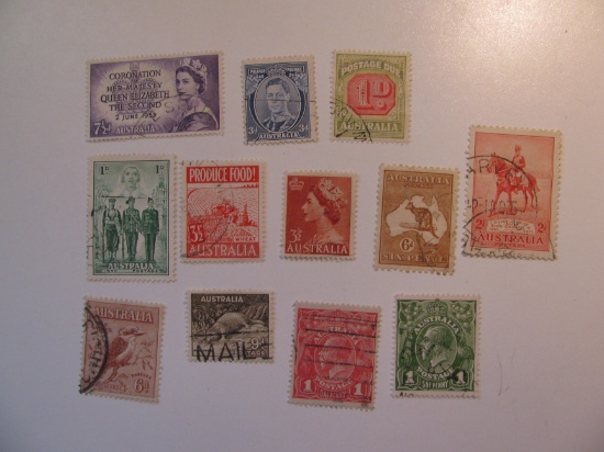 Vintage stamps set of:  Australia
