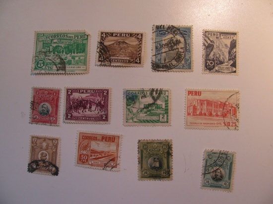 Vintage stamps set of:  Peru