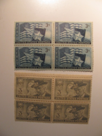 8 Vintage Unused Mint U.S. Stamps