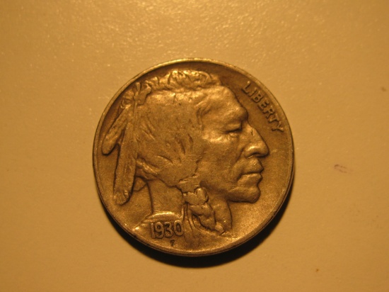 US Coins: 1930 Buffalo 5 cents