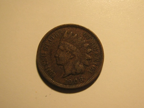 US Coins: 1908 Indian Head