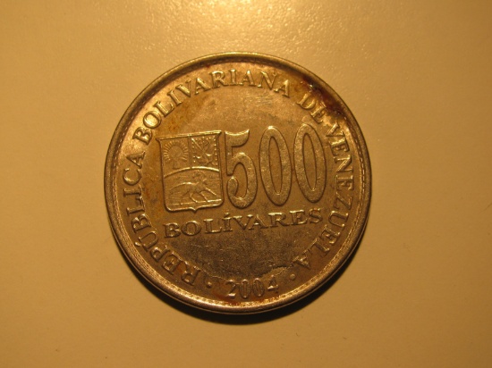 Foreign Coins: 2004 Bolivai 500 Bolivares
