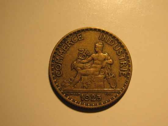 Foreign Coins: 1925 France 1 Franc