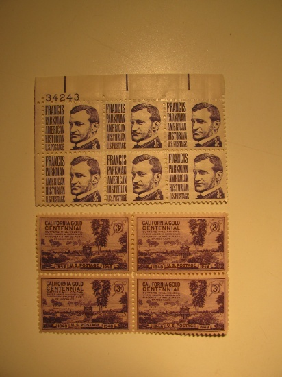 10 Vintage Unused Mint U.S. Stamps