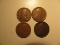 US Coins: 4x 1920 Wheat pennies