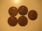 US Coins:  5x1927 Wheat pennies