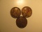 US Coins: 3x1917 wheat pennies